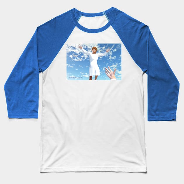 The Ascension of Jesus Baseball T-Shirt by Andrea Matarazzo